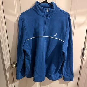Nautica Men's Royal Blue Half-Zip Fleece Pullover